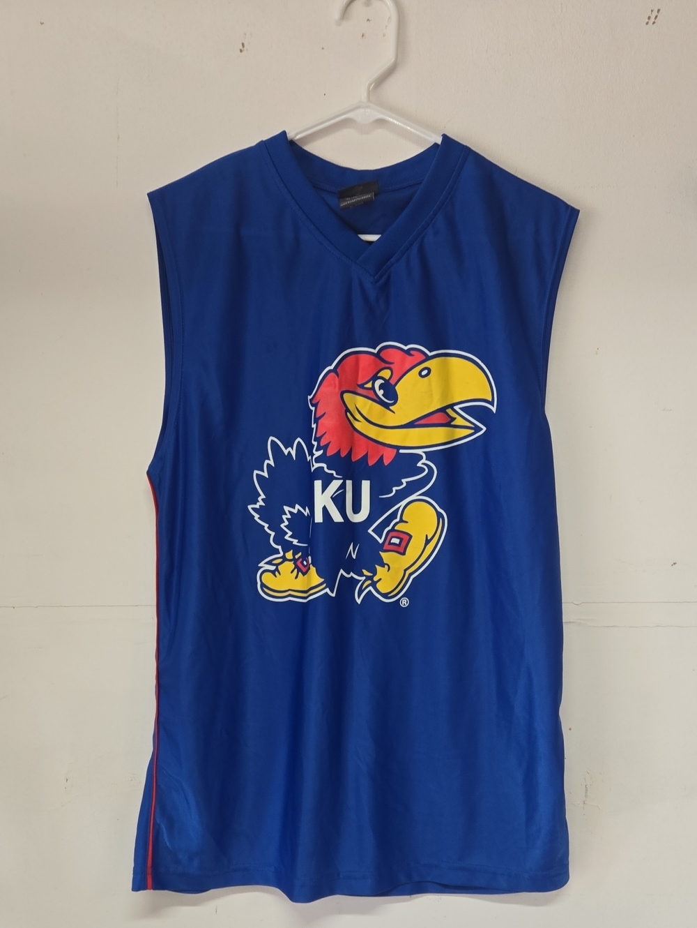 University KU Blue Adult Sleeveless Jersey Top